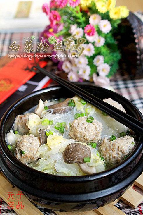 白菜丸子锅的做法