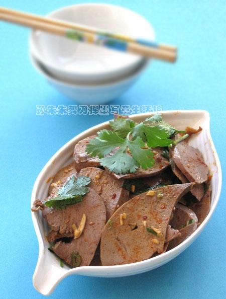 凉拌猪心猪肝的做法