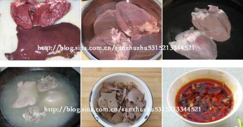 凉拌猪心猪肝的做法