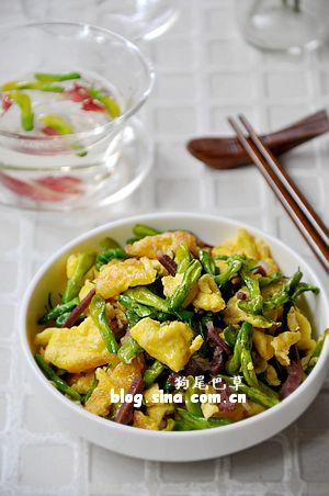 金雀花火腿炒蛋的做法