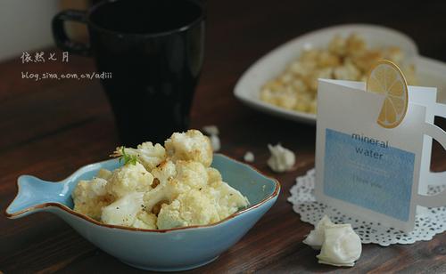 蒜香烤菜花的做法