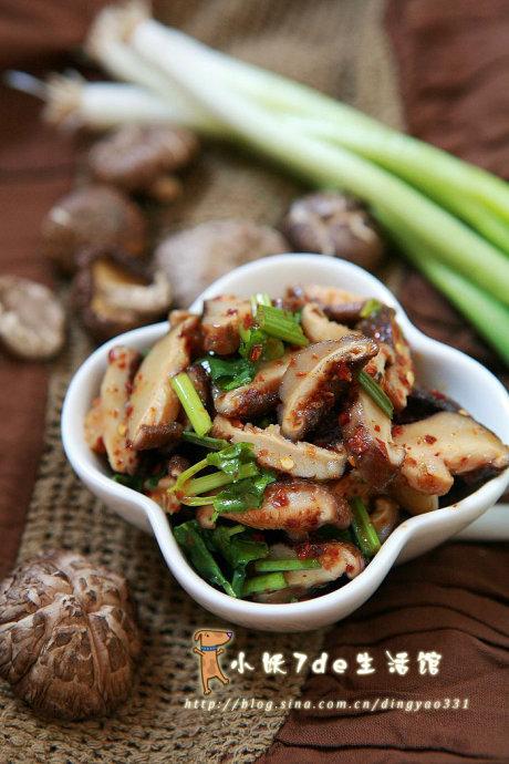 花椒油茶花菇的做法