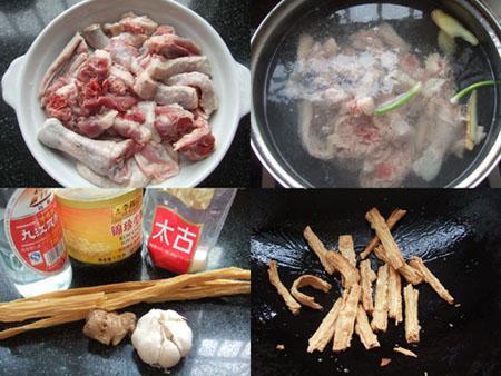 腐竹煲仔焖鹅的做法