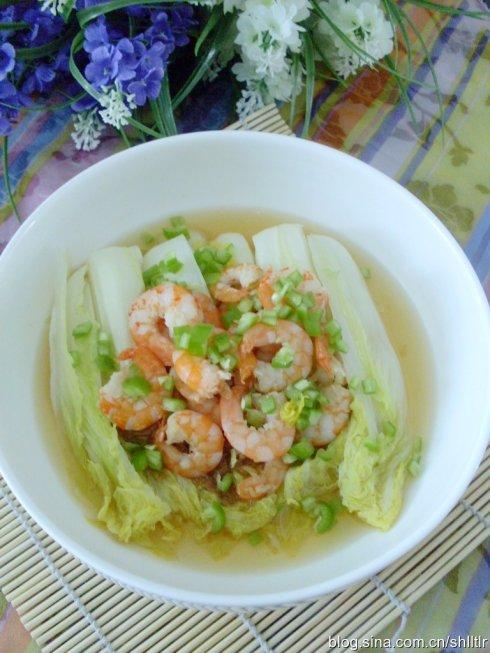 蒜蓉虾仁娃娃菜的做法