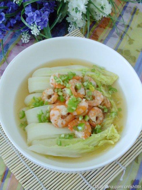 蒜蓉虾仁娃娃菜的做法