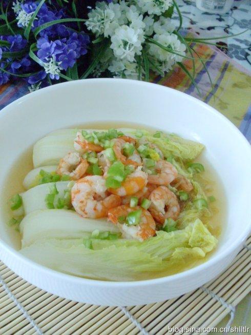 蒜蓉虾仁娃娃菜的做法