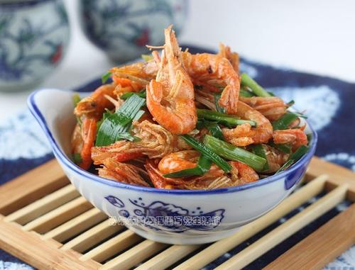 豉香江虾炒韭菜的做法