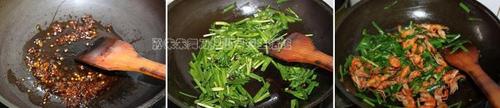 豉香江虾炒韭菜的做法