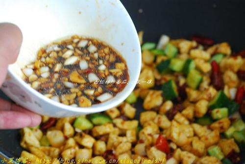 素宫保肉丁的做法