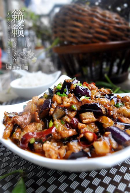 炸酱茄丁的做法