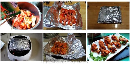 锡纸包翅根的做法