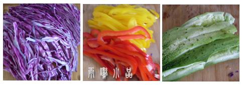 五彩杂拌菜的做法