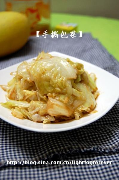 手撕醋溜包菜的做法