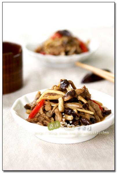 茶树菇爆鸭肉的做法