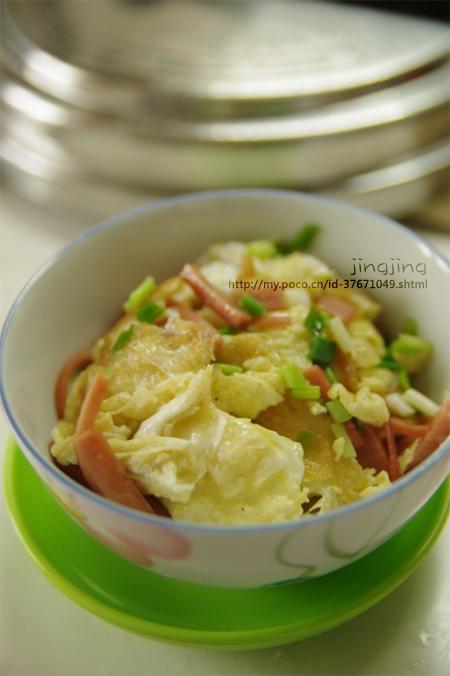 火腿炒蛋的做法