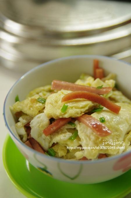 火腿炒蛋的做法