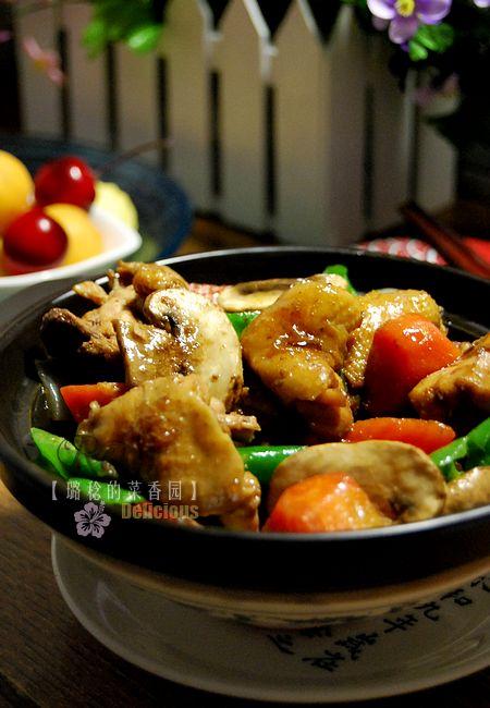 双孢菇烧仔鸡的做法