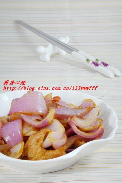 猪里脊炒葱头的做法