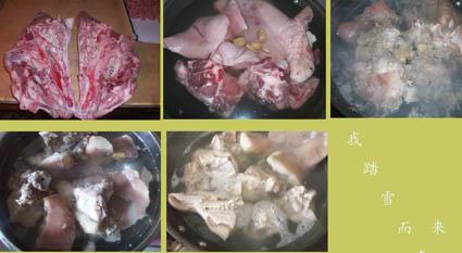 冰糖煨猪头的做法