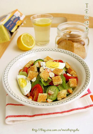 面包丁沙拉的做法