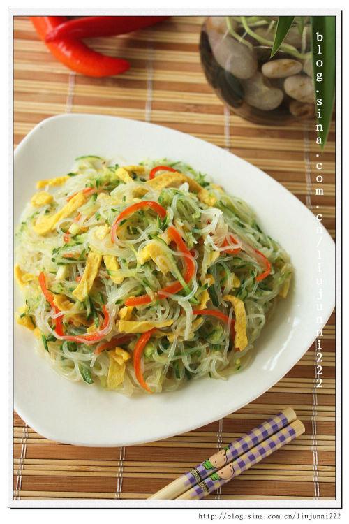 黄瓜炒粉丝的做法