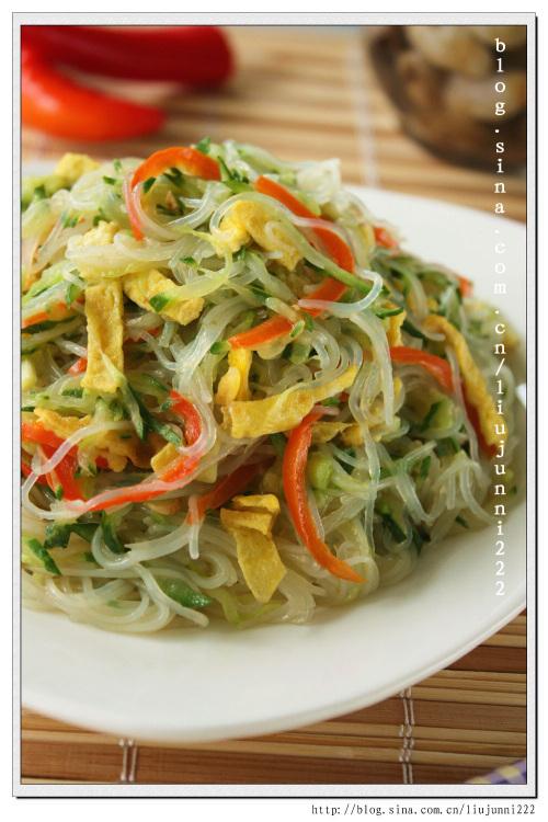 黄瓜炒粉丝的做法