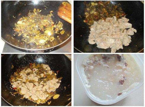 酸菜肥肠煲的做法