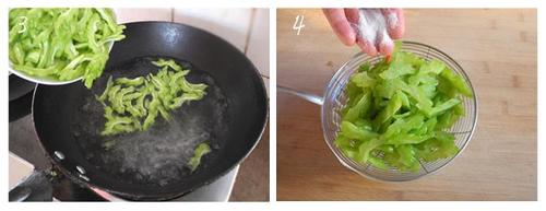 枸杞子葱油苦瓜的做法