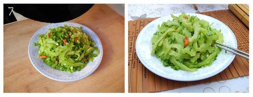 枸杞子葱油苦瓜的做法