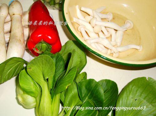 蘑菇油菜的做法