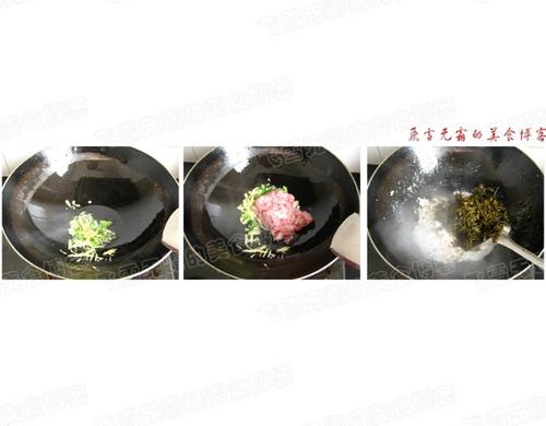 肉丝炒雪菜的做法