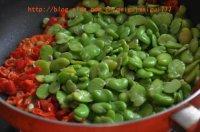 红椒炒大豆的做法