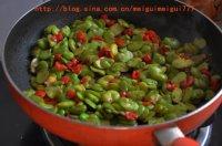 红椒炒大豆的做法
