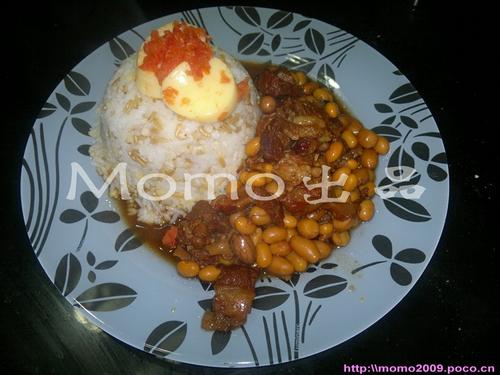 黄豆花生焖牛筋的做法