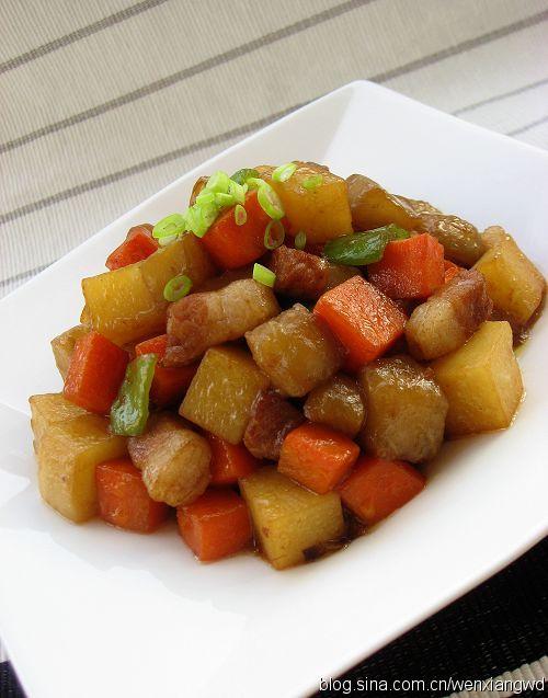 蚝油彩蔬丁的做法