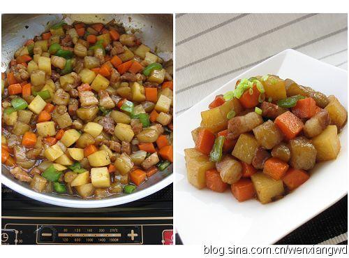 蚝油彩蔬丁的做法