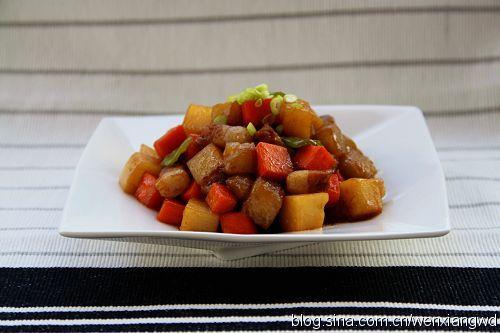 蚝油彩蔬丁的做法