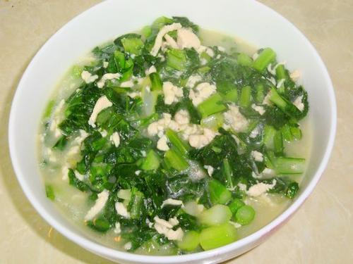 鸡蓉菜心的做法