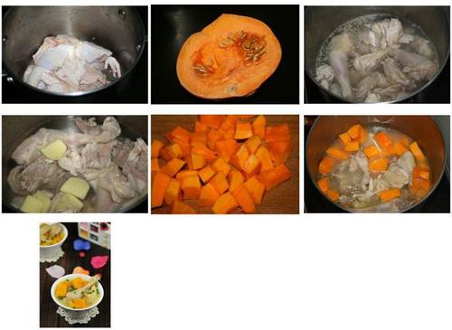 土鸡南瓜汤的做法