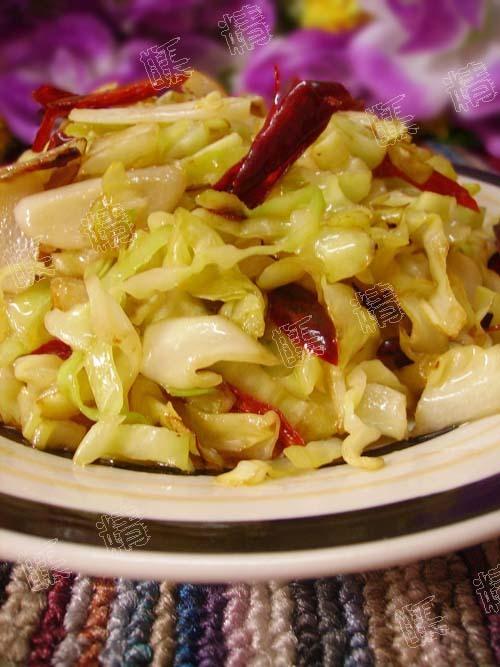 炝炒包菜的做法