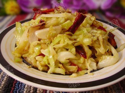 炝炒包菜的做法