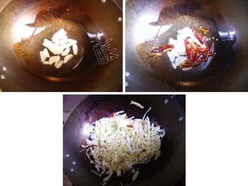 炝炒包菜的做法