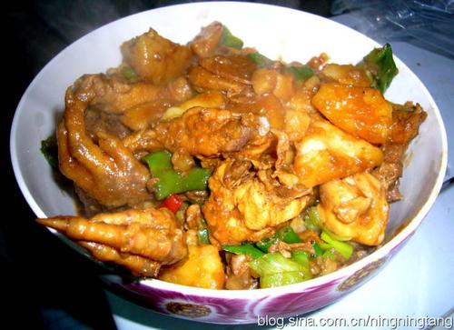 电压力锅大盘鸡的做法