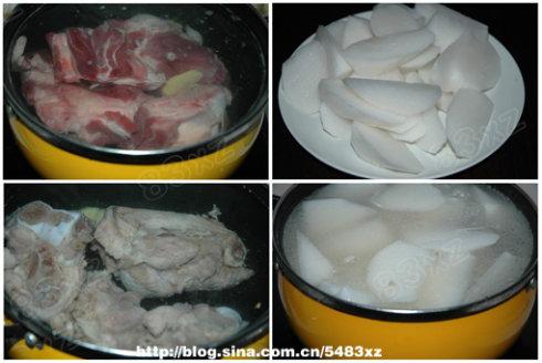 萝卜棒骨汤的做法