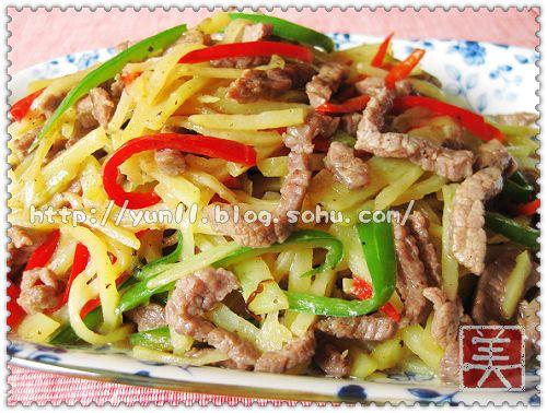 牛肉土豆丝的做法