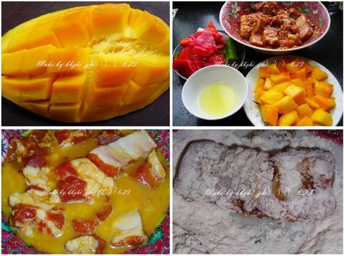 柠汁芒果排骨的做法