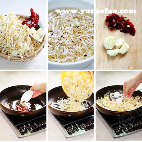 呛爆绿豆芽的做法