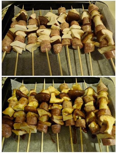 蘑菇肉串的做法