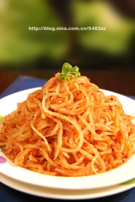 醋泡辣萝卜丝的做法