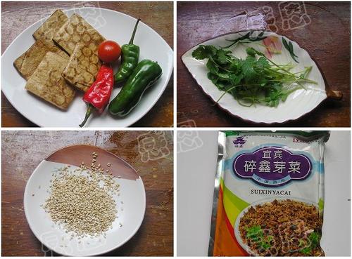 虾油拌豆干的做法